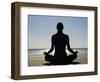 Yoga on the Beach, Northern Ireland-John Warburton-lee-Framed Photographic Print