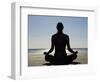 Yoga on the Beach, Northern Ireland-John Warburton-lee-Framed Photographic Print