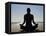 Yoga on the Beach, Northern Ireland-John Warburton-lee-Framed Stretched Canvas