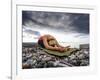 Yoga Position of Child's Pose in Lincoln Park - West Seattle, Washington-Dan Holz-Framed Photographic Print