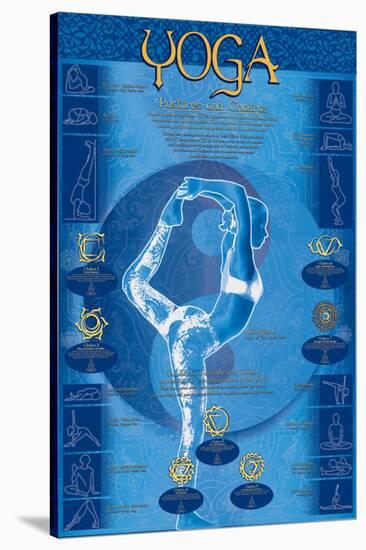 Yoga, Postures and Chakras-null-Stretched Canvas