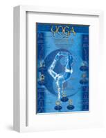 Yoga, Postures and Chakras-null-Framed Art Print