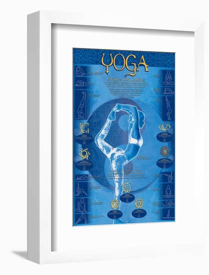 Yoga, Postures and Chakras-null-Framed Art Print