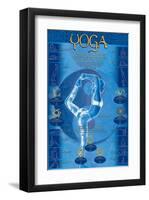 Yoga, Postures and Chakras-null-Framed Art Print