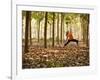 Yoga Practice Among a Rubber Tree Plantation in Chiang Dao, Thaialand-Dan Holz-Framed Photographic Print