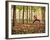 Yoga Practice Among a Rubber Tree Plantation in Chiang Dao, Thaialand-Dan Holz-Framed Photographic Print