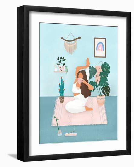 Yoga Time-Petra Lizde-Framed Giclee Print