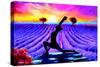 Yoga Warrior 1-P.D. Moreno-Stretched Canvas