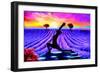 Yoga Warrior 1-P.D. Moreno-Framed Art Print