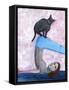 Yoga with My Cat-Sharyn Bursic-Framed Stretched Canvas