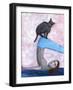 Yoga with My Cat-Sharyn Bursic-Framed Giclee Print