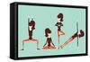 Yoga Workout-yemelianova-Framed Stretched Canvas