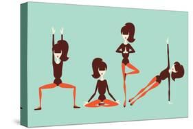 Yoga Workout-yemelianova-Stretched Canvas