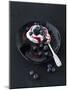 Yogurt Cream with Blueberries and Blackberries-Kai Schwabe-Mounted Photographic Print