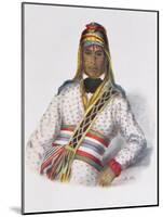 Yoholo-Micco, a Creek Chief, 1825, Illustration from 'The Indian Tribes of North America, Vol.2',…-Charles Bird King-Mounted Giclee Print