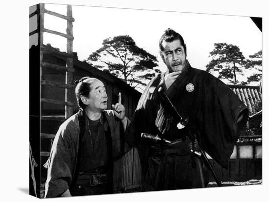 Yojimbo, (aka The Bodyguard), Ikio Sawamura, Toshiro Mifune, 1961-null-Stretched Canvas
