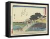 Yokkaichi, 1837-1844-Utagawa Hiroshige-Framed Stretched Canvas