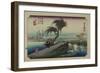 Yokkaichi (From the Fifty-Three Stations of the Tokaido Highwa)-Utagawa Hiroshige-Framed Giclee Print