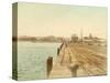 Yokohama Bay (Japan)-Felice Beato-Stretched Canvas