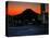 Yokohama City is Lit up Under Dusk at Sunset with the Backdrop of the Mount Fuji-null-Stretched Canvas