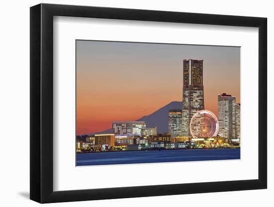 Yokohama City over the Mt. Fuji-Torsakarin-Framed Photographic Print