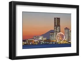 Yokohama City over the Mt. Fuji-Torsakarin-Framed Photographic Print