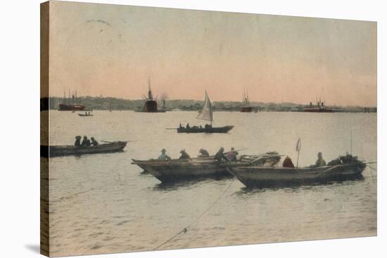 Yokohama Harbour, Japan, C1918-null-Stretched Canvas