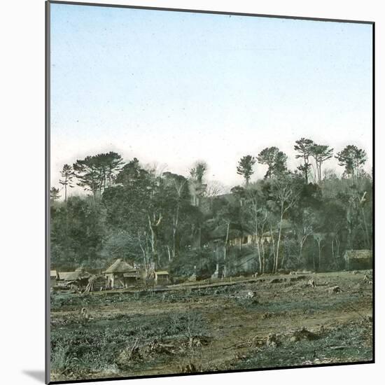 Yokohama (Japan), Graves of the Russians Assassinated in Yokohama, Circa 1860-Leon, Levy et Fils-Mounted Photographic Print