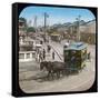 Yokohama (Japan), Horse-Drawn Streetcar, 1900-1905-Leon, Levy et Fils-Framed Stretched Canvas