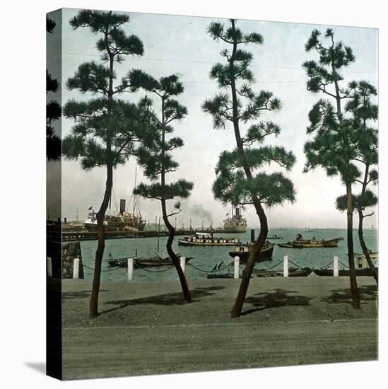 Yokohama (Japan), the Seaside, 1900-1905-Leon, Levy et Fils-Stretched Canvas