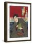 Yokohama Merchant and the Black Ships-Toyohara Kunichika-Framed Giclee Print