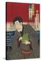 Yokohama Merchant and the Black Ships-Toyohara Kunichika-Stretched Canvas