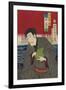 Yokohama Merchant and the Black Ships-Toyohara Kunichika-Framed Giclee Print