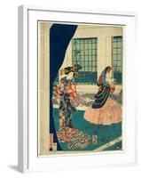 Yokohama No Yokan No Yujo-Utagawa Sadahide-Framed Giclee Print