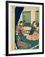 Yokohama No Yokan No Yujo-Utagawa Sadahide-Framed Giclee Print