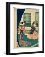 Yokohama No Yokan No Yujo-Utagawa Sadahide-Framed Giclee Print