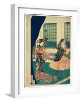 Yokohama No Yokan No Yujo-Utagawa Sadahide-Framed Giclee Print