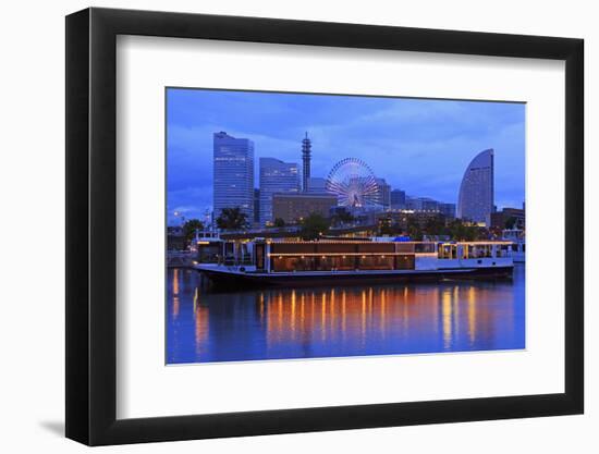 Yokohama skyline, Honshu Island, Japan, Asia-Richard Cummins-Framed Photographic Print