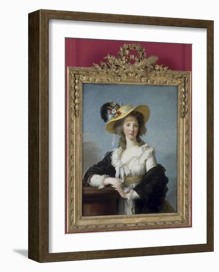 Yolande-Gabrielle-Martine de Polastron, duchesse de Polignac (1749-1793)-Elisabeth Louise Vigée-LeBrun-Framed Giclee Print