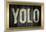 YOLO Bling Faux Frame Poster-null-Mounted Poster