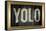 YOLO Bling Faux Frame Poster-null-Framed Stretched Canvas