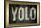 YOLO Bling Faux Frame Poster-null-Framed Poster