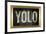 YOLO Bling Faux Frame Poster-null-Framed Poster