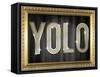 YOLO Bling Faux Frame-null-Framed Stretched Canvas