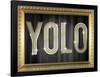 YOLO Bling Faux Frame-null-Framed Poster