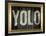 YOLO Bling Faux Frame-null-Framed Poster