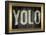 YOLO Bling Faux Frame-null-Framed Poster