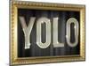 YOLO Bling Faux Frame-null-Mounted Poster