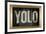 YOLO Bling Faux Frame-null-Framed Art Print