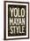 Yolo Mayan Style Humor-null-Framed Art Print